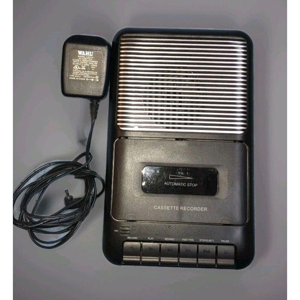 ONN Cassette Player Recorder Player ONA13AV504 With Adapter Built In Microphone
